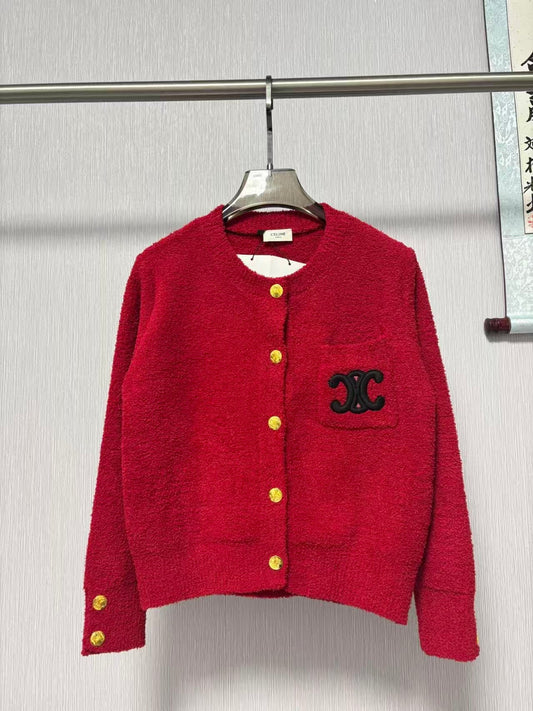 New jacquard knit cardigan