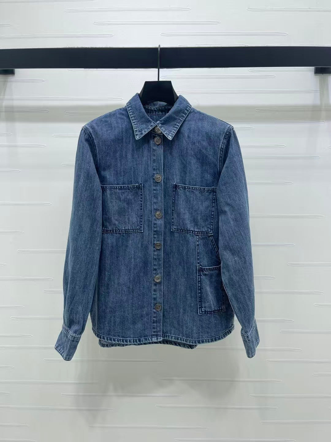 26 Collared Denim Shirt Jacket