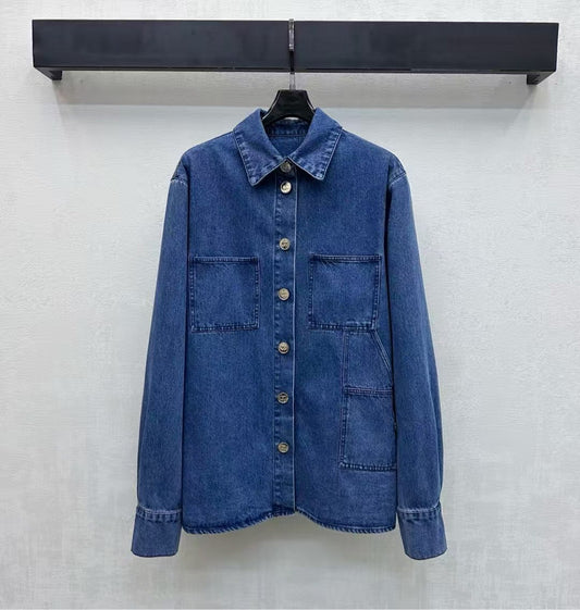26 New Letter Logo Denim Shirt