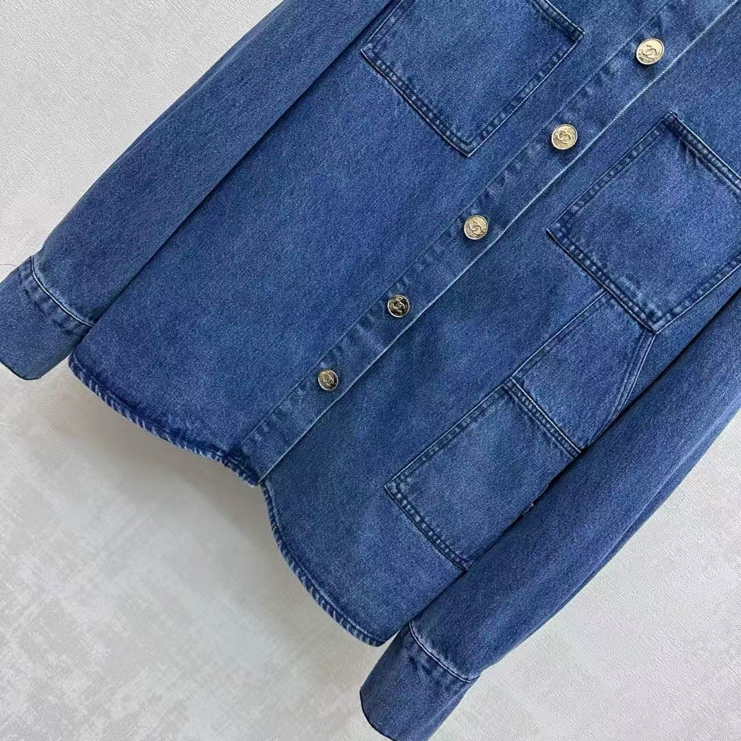 26 New Letter Logo Denim Shirt