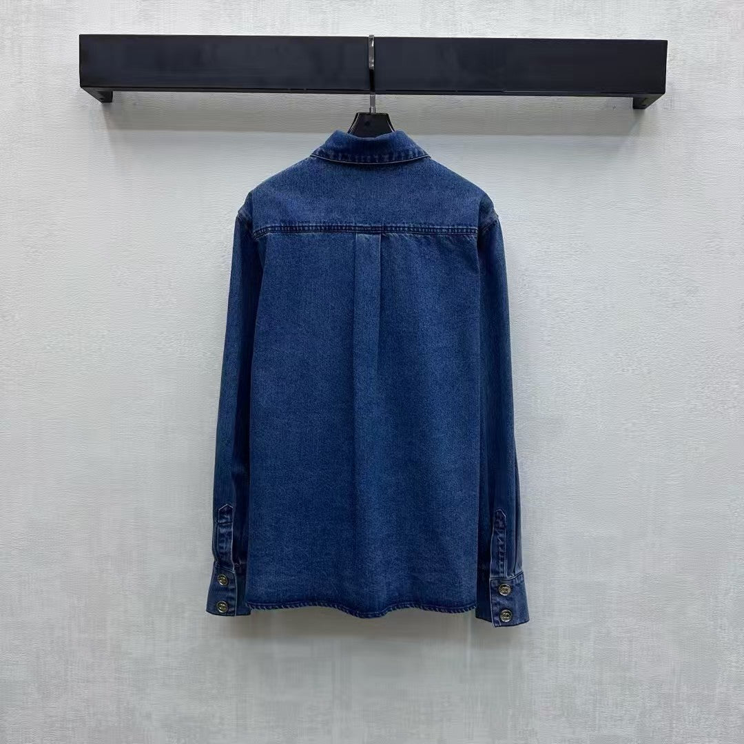 26 New Letter Logo Denim Shirt