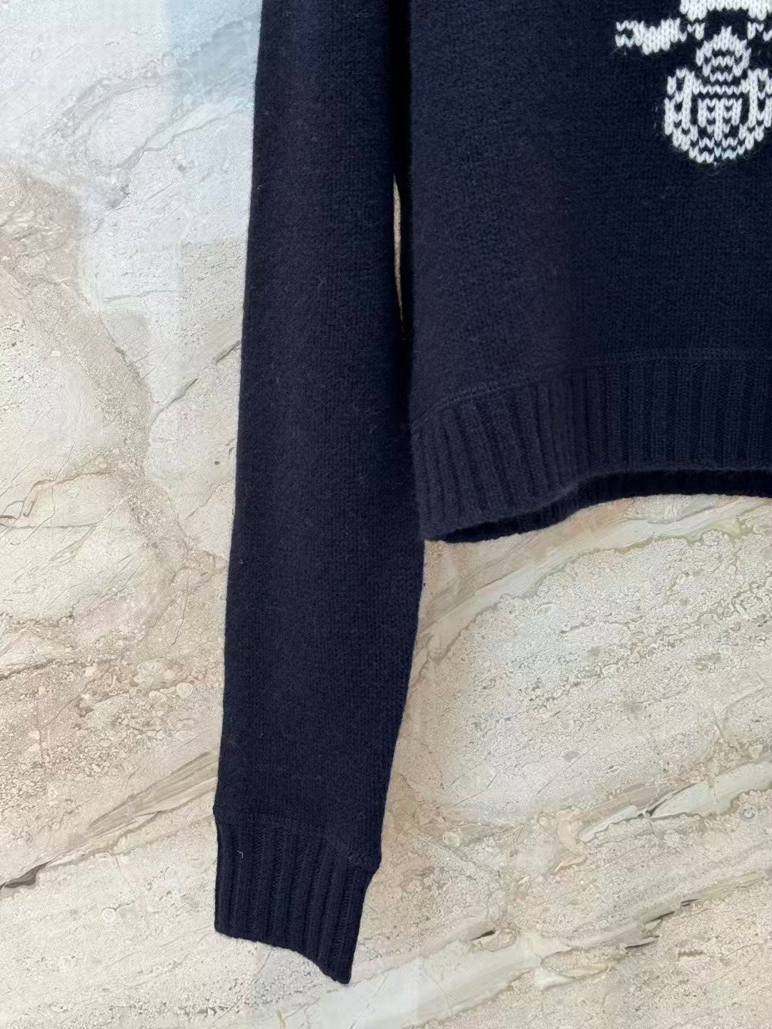26 Jacquard Logo Wool and Cashmere Sweater