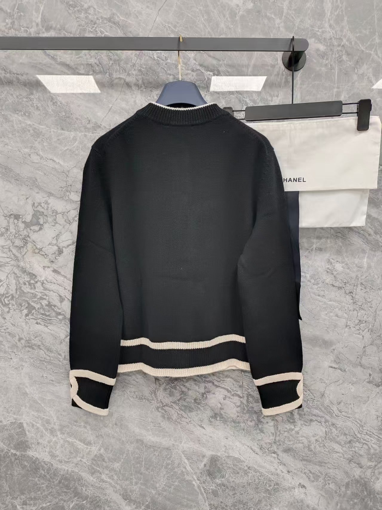🔥🔥🔥26SS New Color Block Knit Cardigan