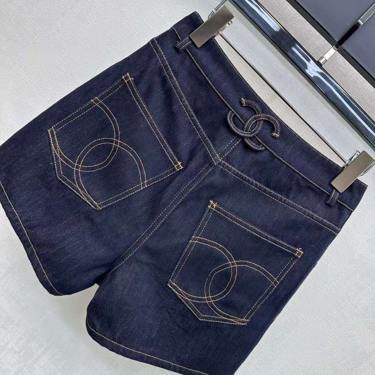 26 New Style Embroidered Backpack Button Denim Shorts