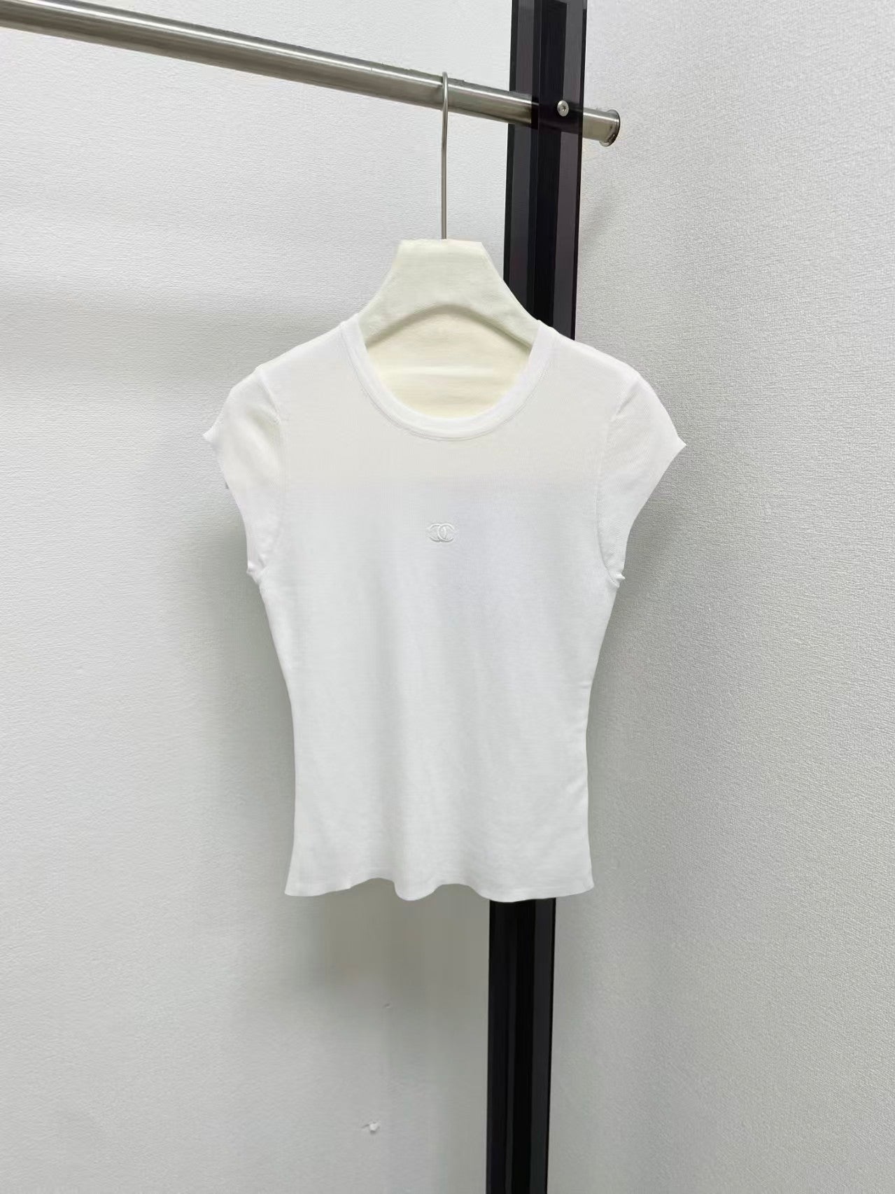 26SS logo embroidered short-sleeved shirt