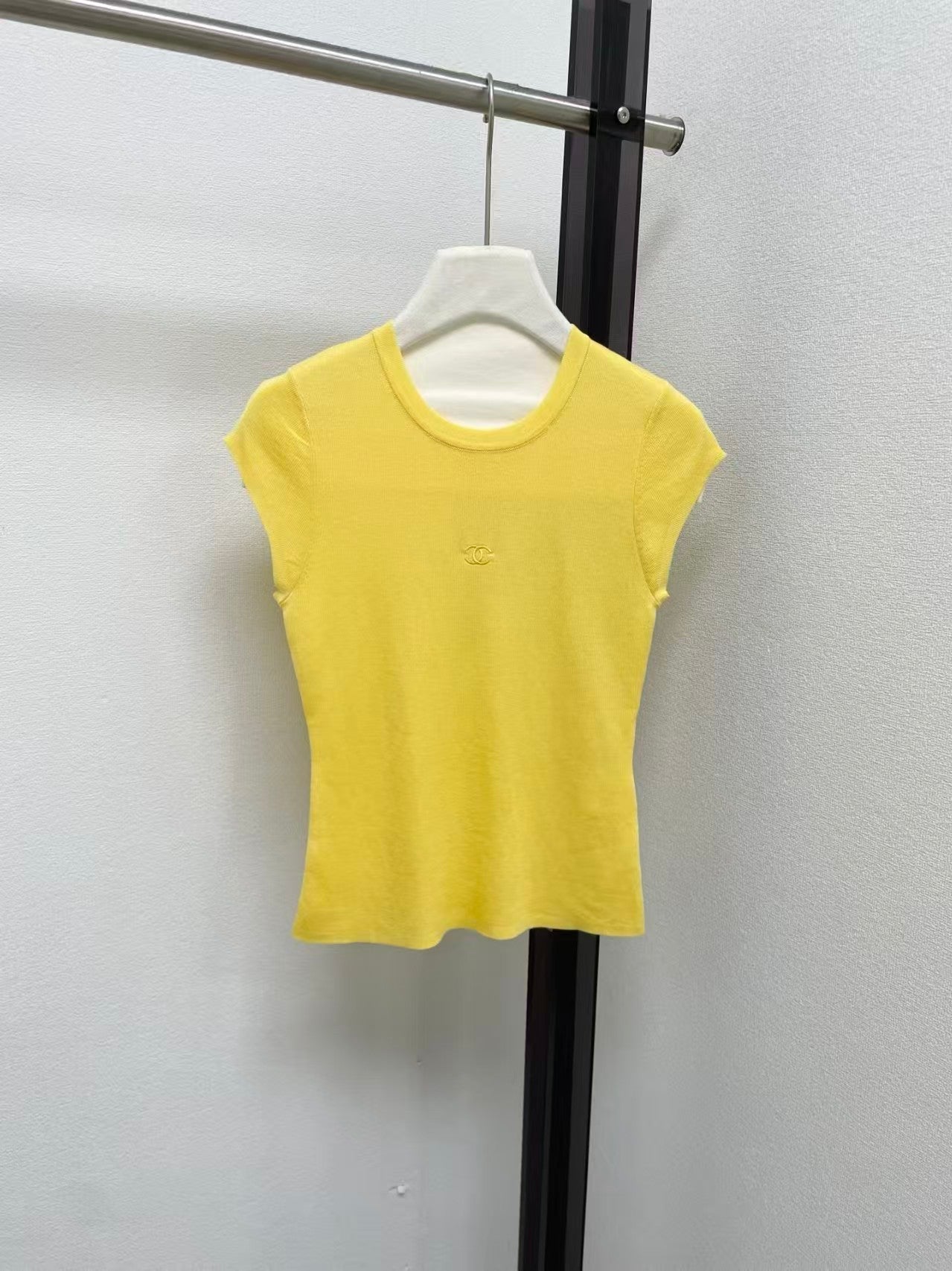 26SS logo embroidered short-sleeved shirt