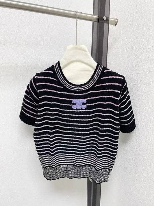 26SS Gradient Striped T-shirt