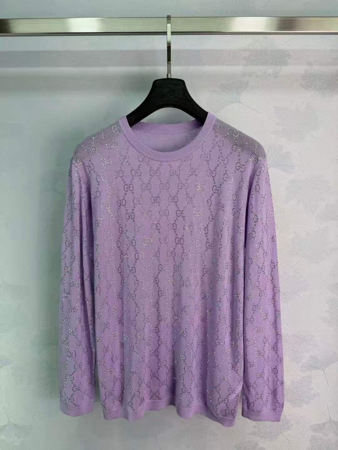 26SS New Purple Glitter Knitwear