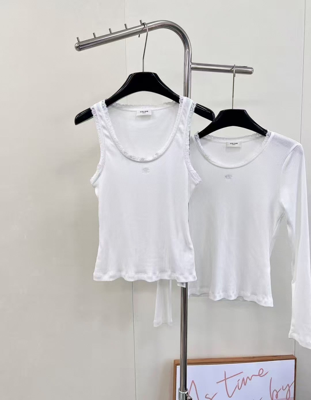 White Embroidered Lace T-shirt
