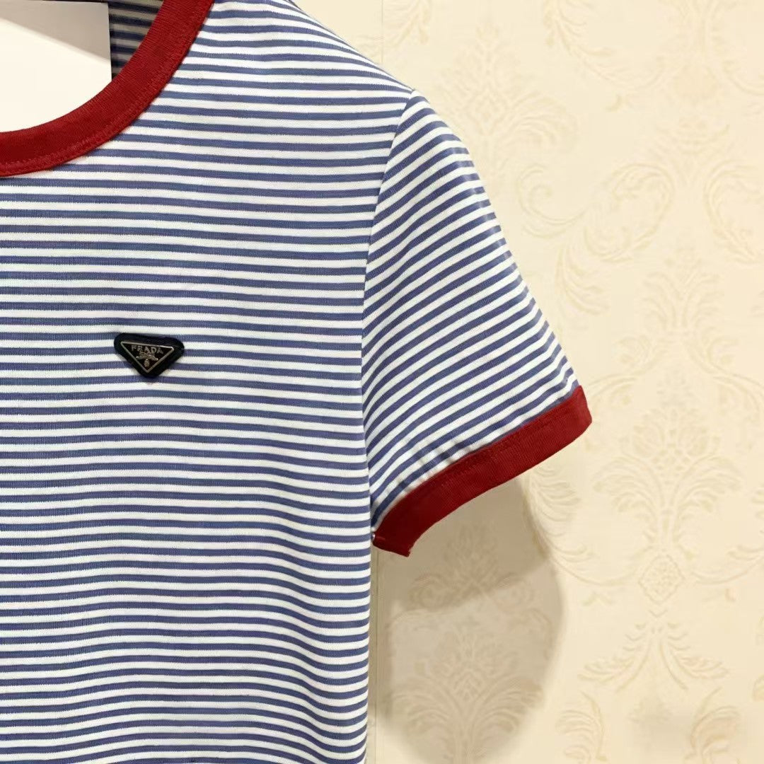 26SS New Striped Short-Sleeve T-Shirt