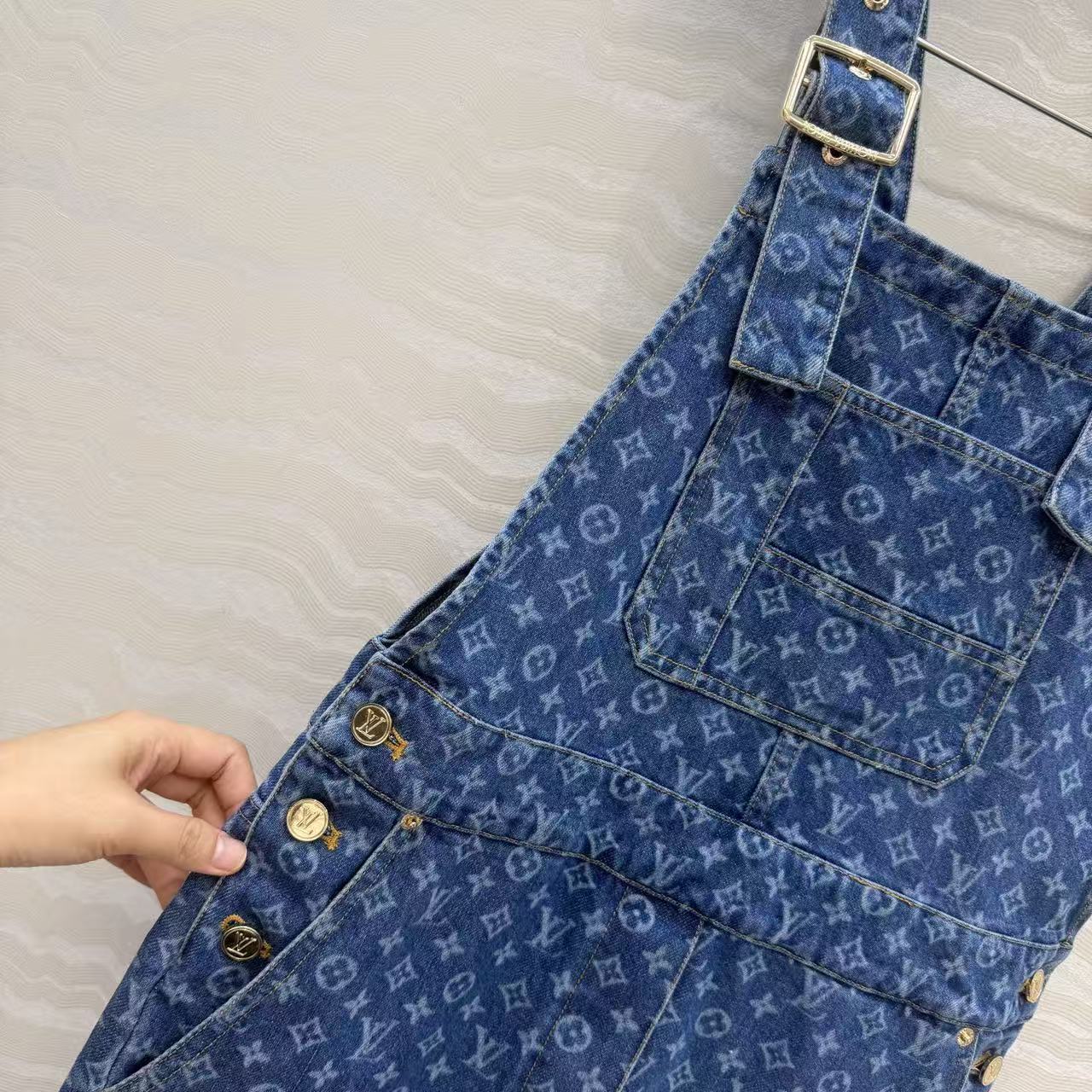 26SS Denim Overalls
