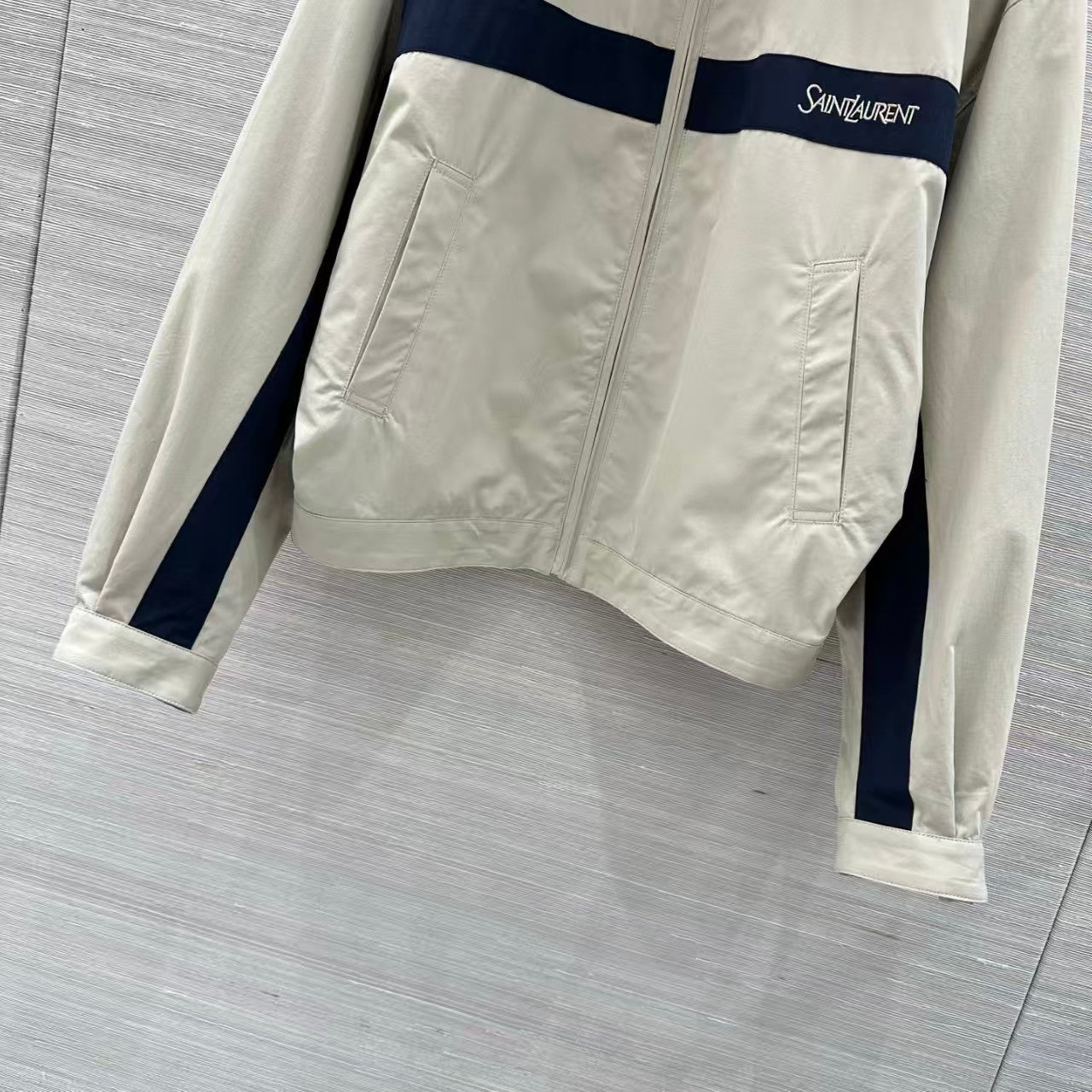 🔥🔥🔥26SS Khaki and Black Patchwork Jacket
