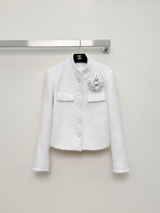 26SS White Tweed Jacket