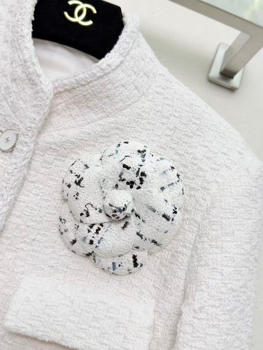 26SS White Tweed Jacket