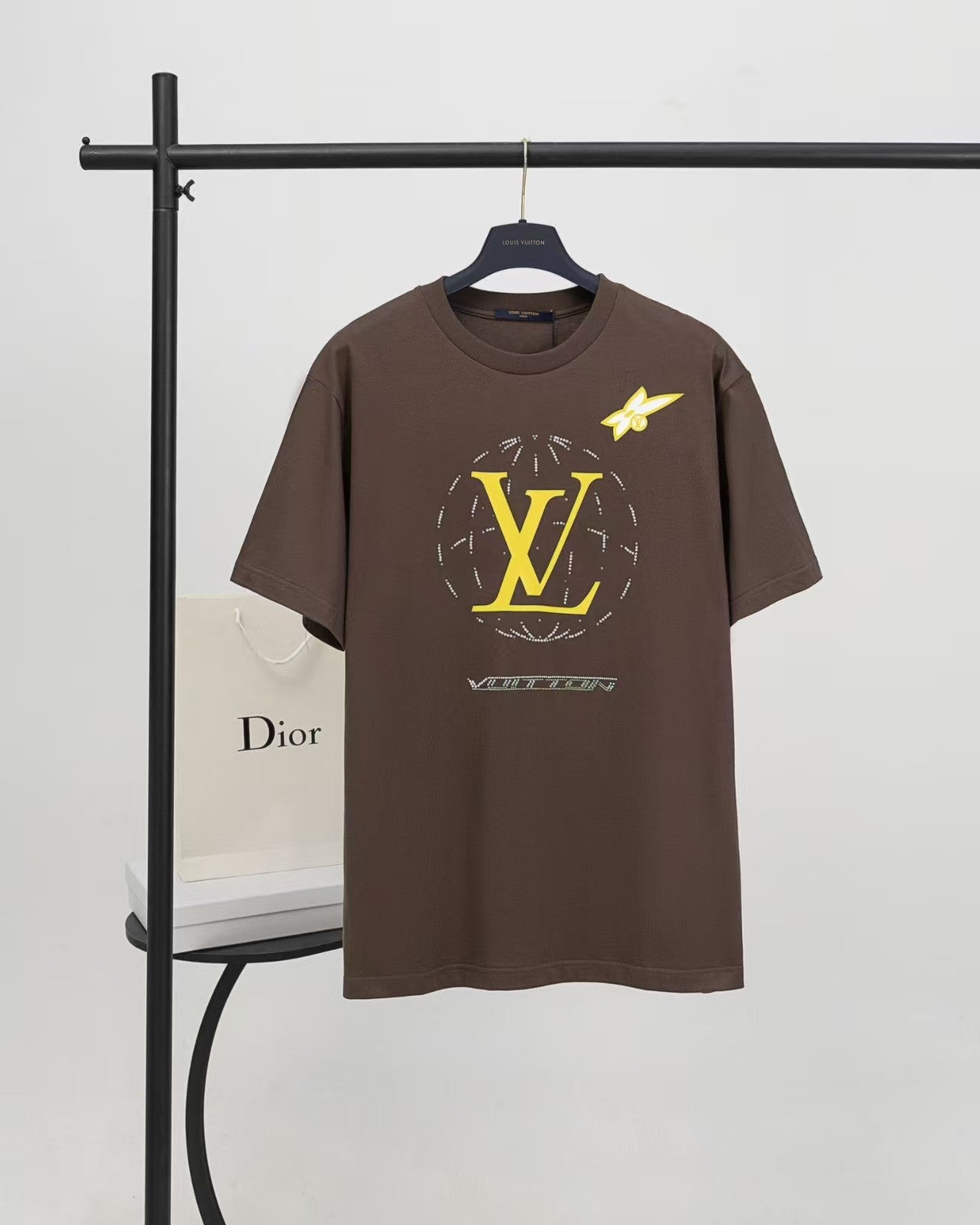26SS Route Lyon Stone Decoration T-shirt