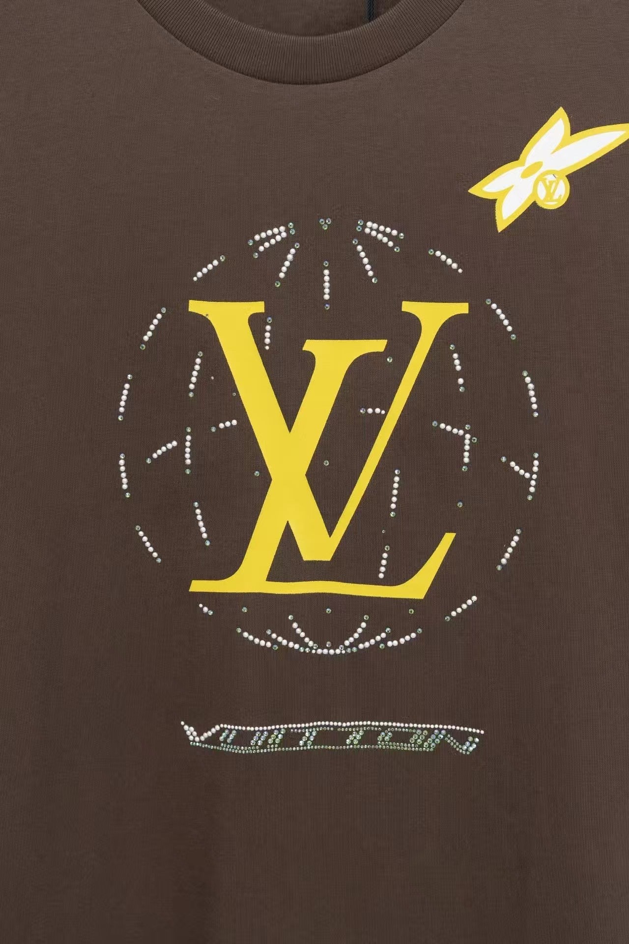 26SS Route Lyon Stone Decoration T-shirt
