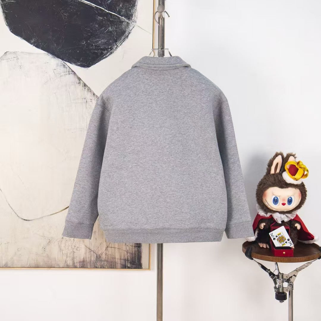 26SS Embroidered Zip Cardigan