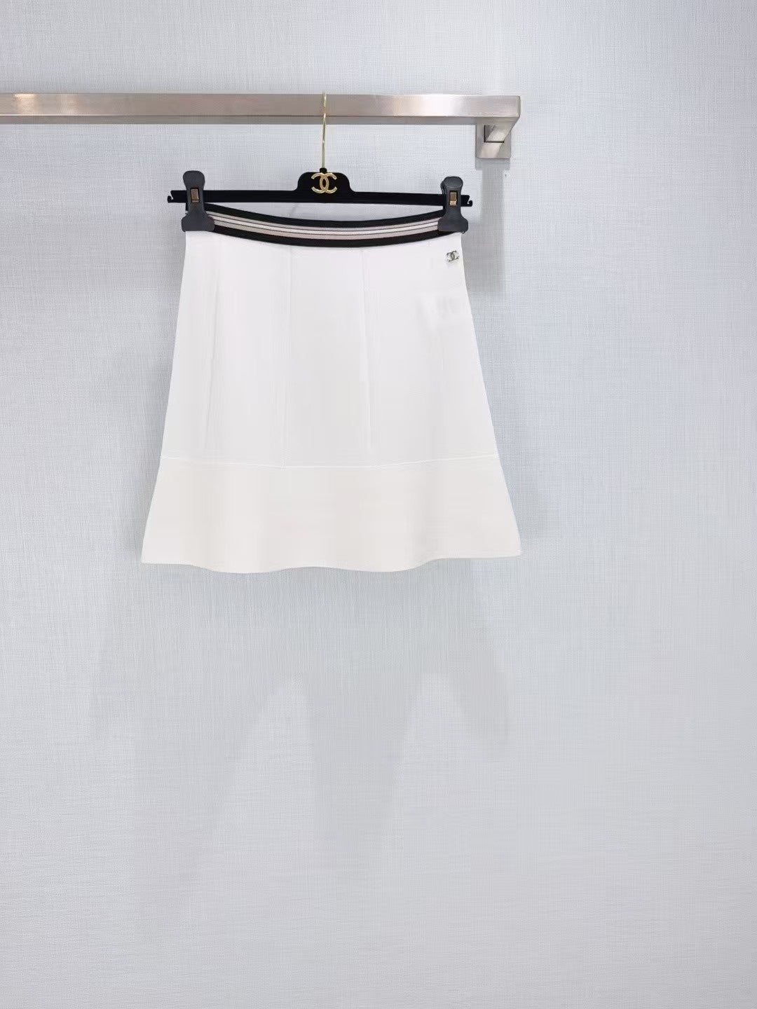 26SS New Double-C Striped Skirt