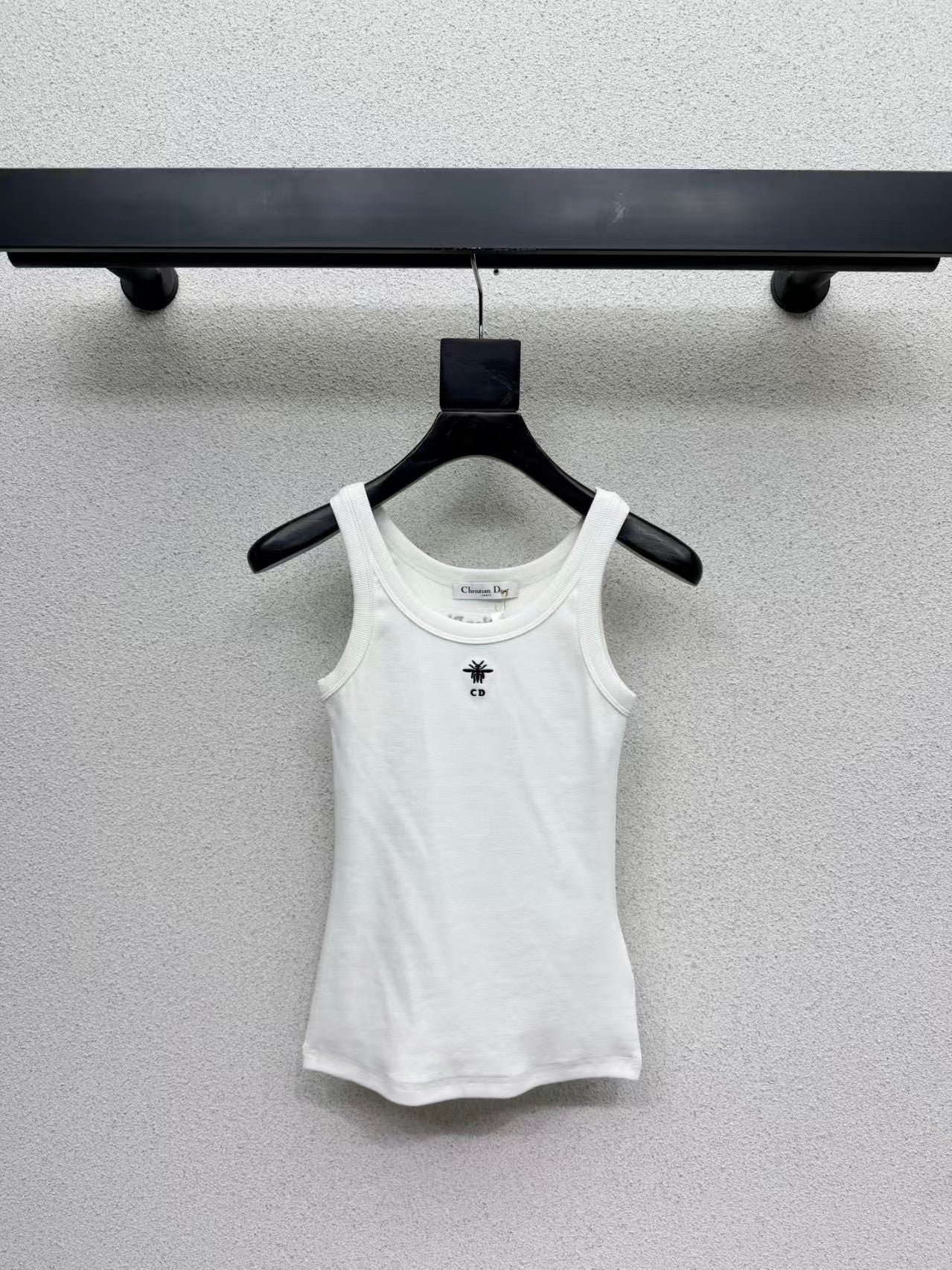 26SS Embroidered Slim-Fit Vest