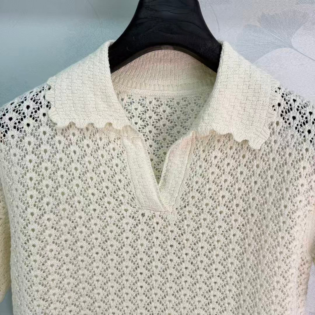26SS New Crochet Top