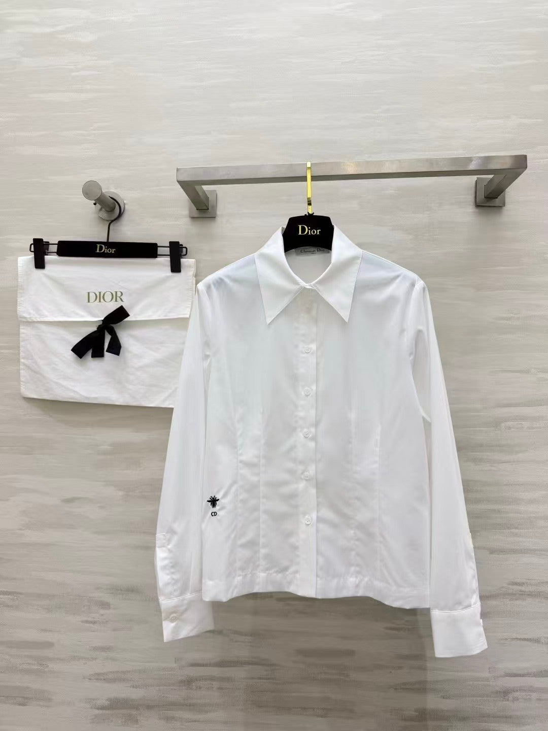 26SS Classic Point-Collar White Shirt