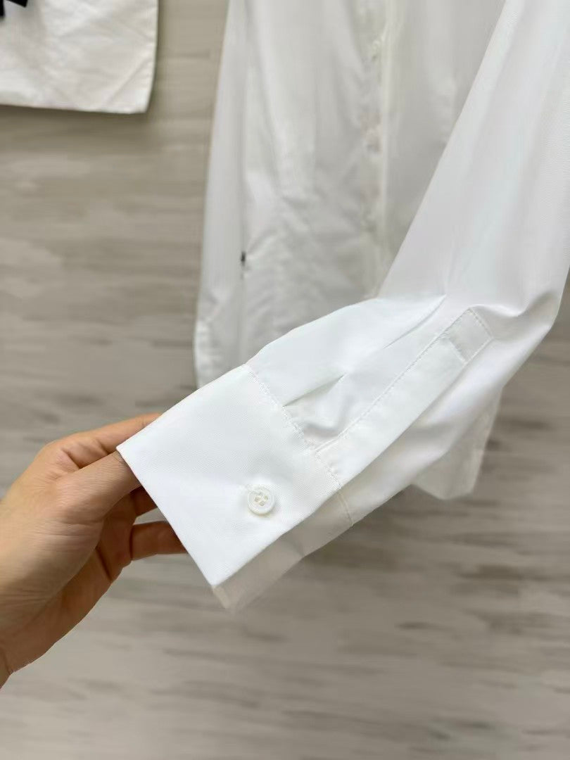 26SS Classic Point-Collar White Shirt