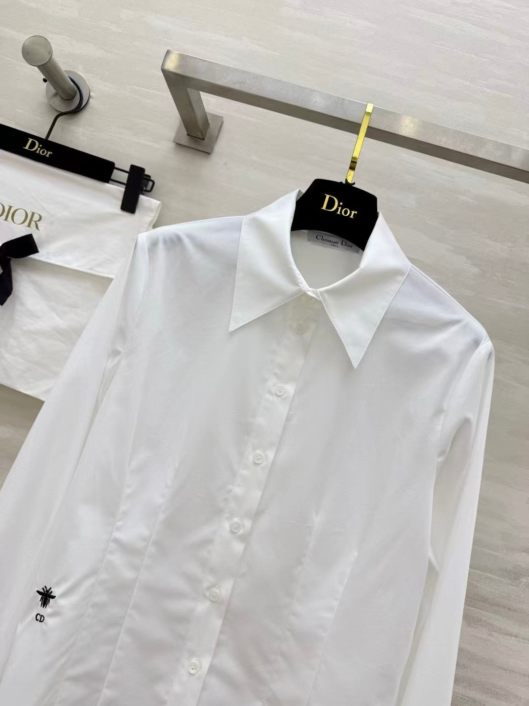 26SS Classic Point-Collar White Shirt