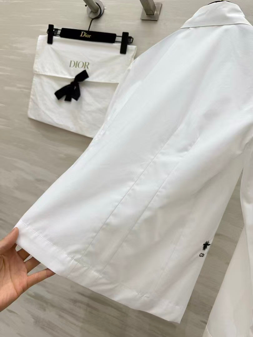 26SS Classic Point-Collar White Shirt