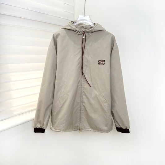 26SS New Drawstring Zip-Up Jacket