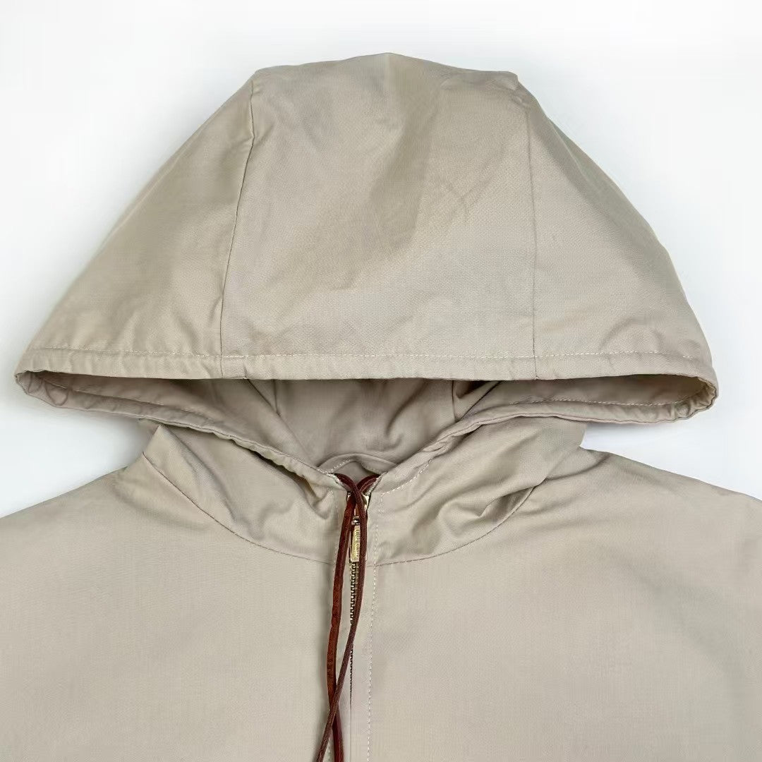 26SS New Drawstring Zip-Up Jacket