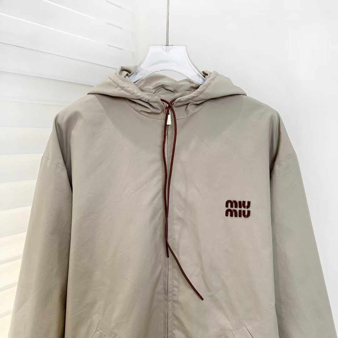 26SS New Drawstring Zip-Up Jacket
