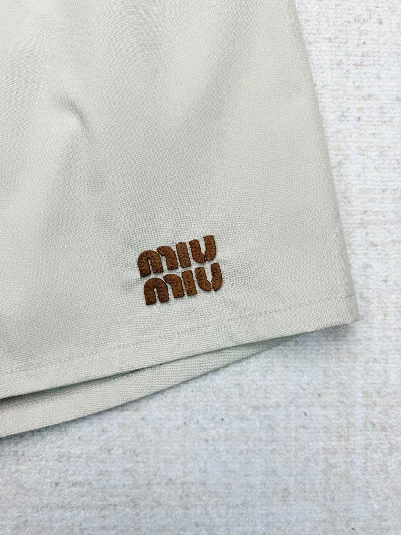 26SS New Khaki Drawstring Shorts