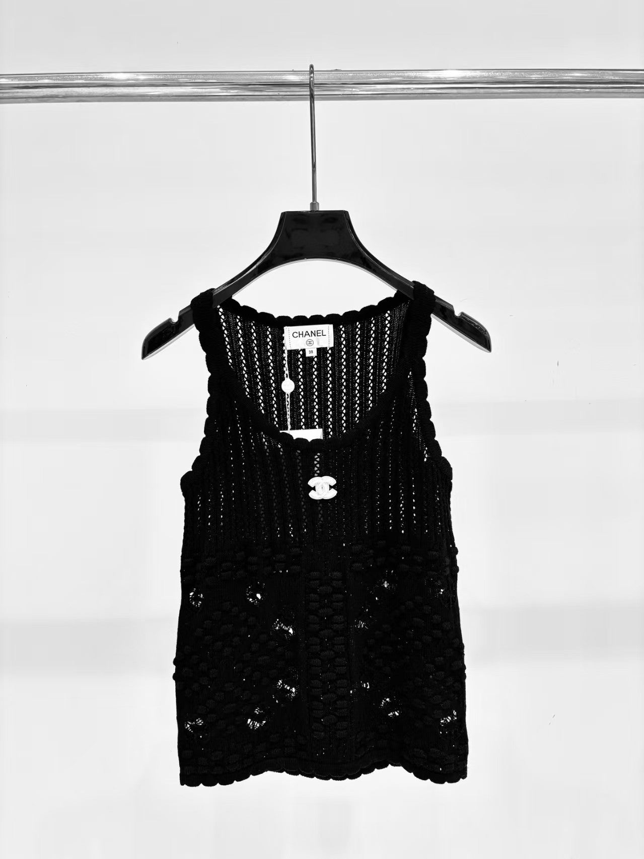 26 New Letter Logo Embroidered Jacquard Knit Vest