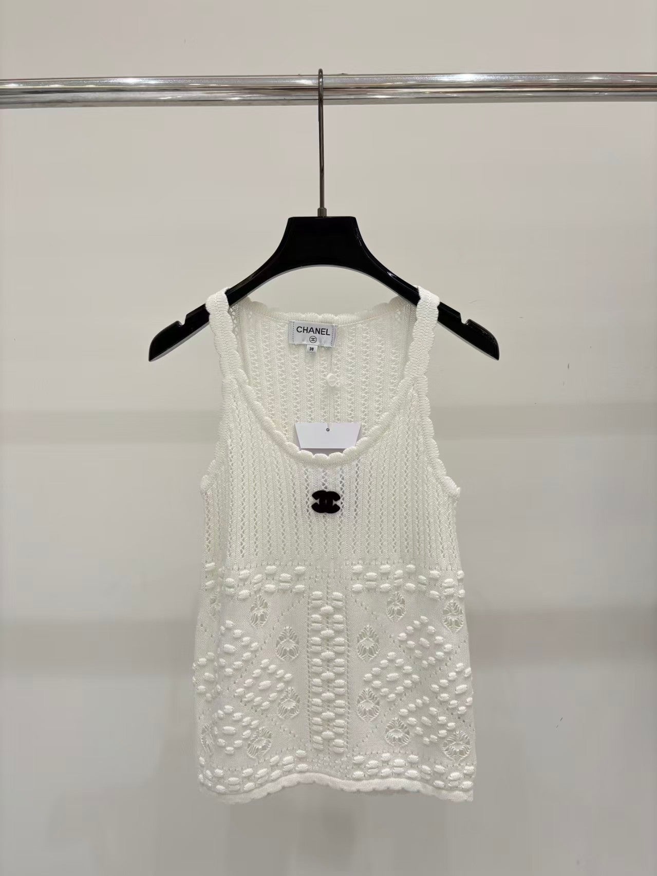 26 New Letter Logo Embroidered Jacquard Knit Vest