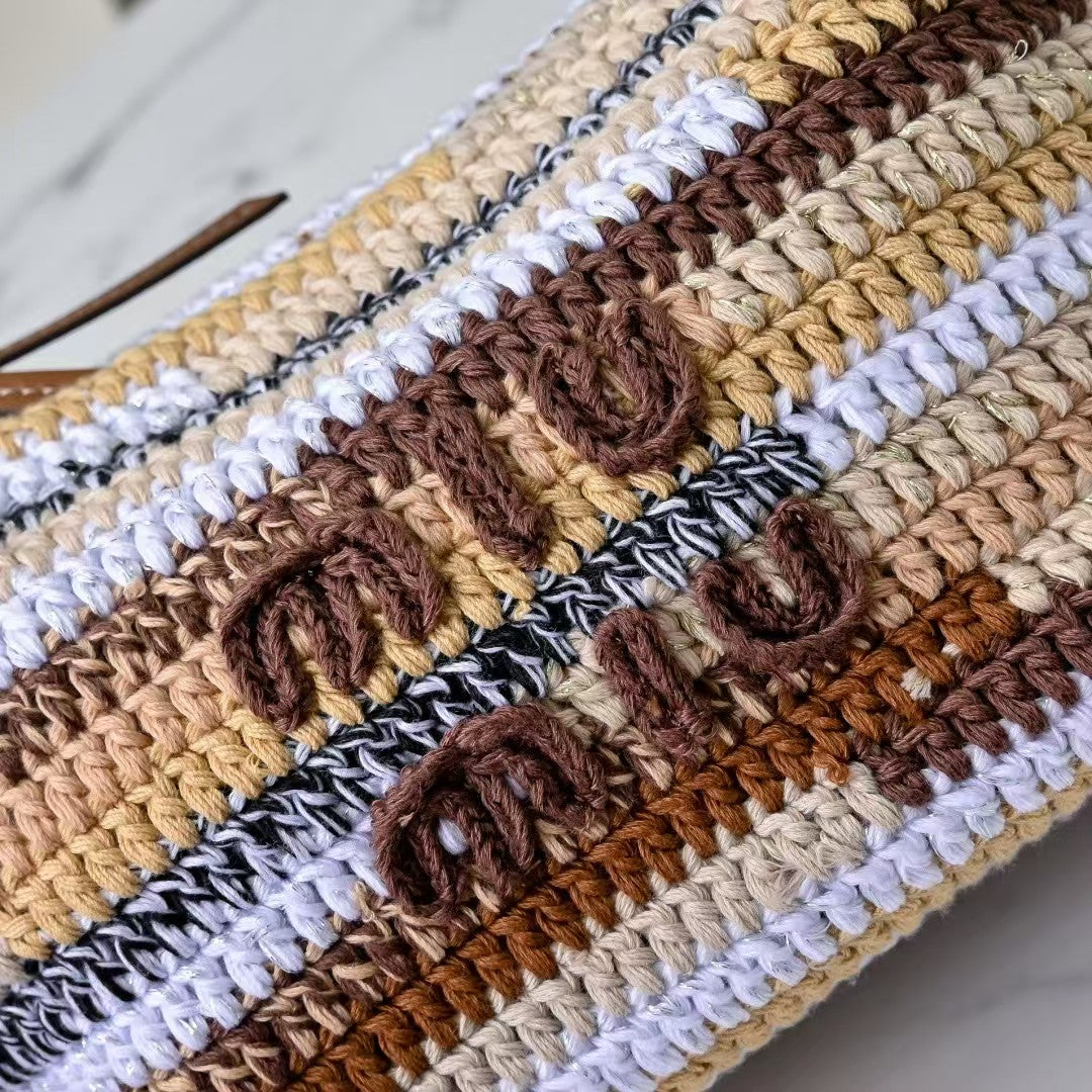 New Rainbow-Woven Lunch Bag