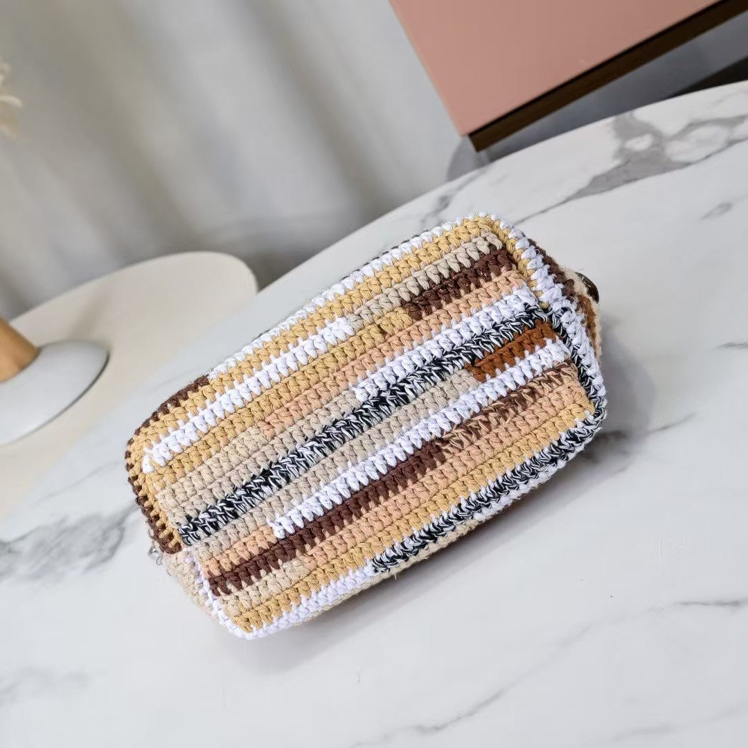 New Rainbow-Woven Lunch Bag