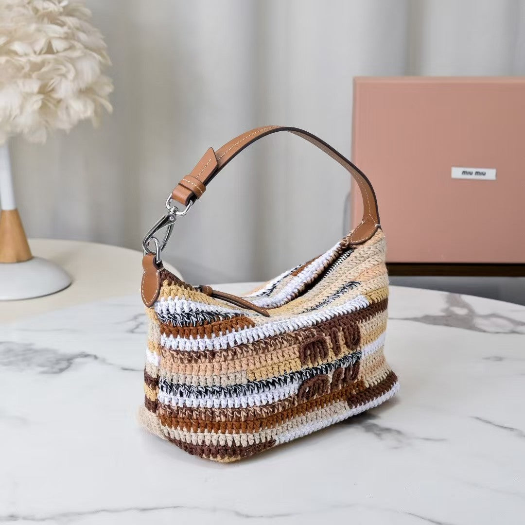 New Rainbow-Woven Lunch Bag