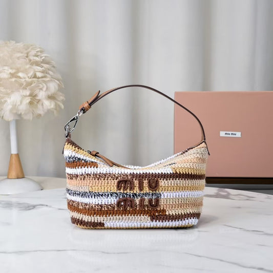 New Rainbow-Woven Lunch Bag