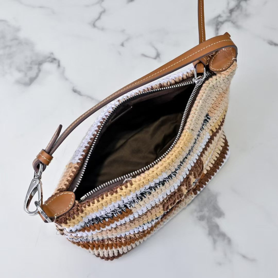 New Rainbow-Woven Lunch Bag