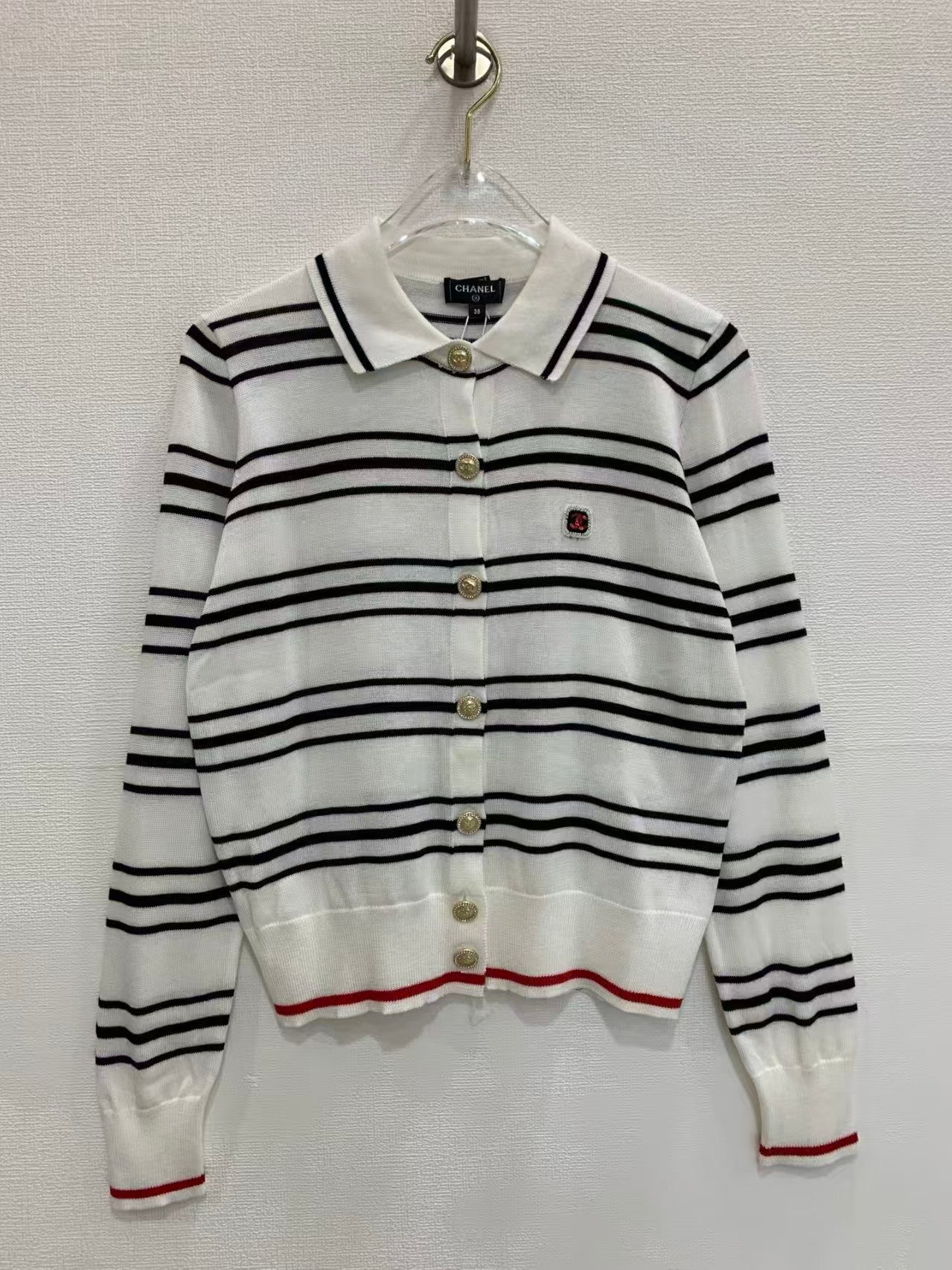 26 New Striped Knit Cardigan