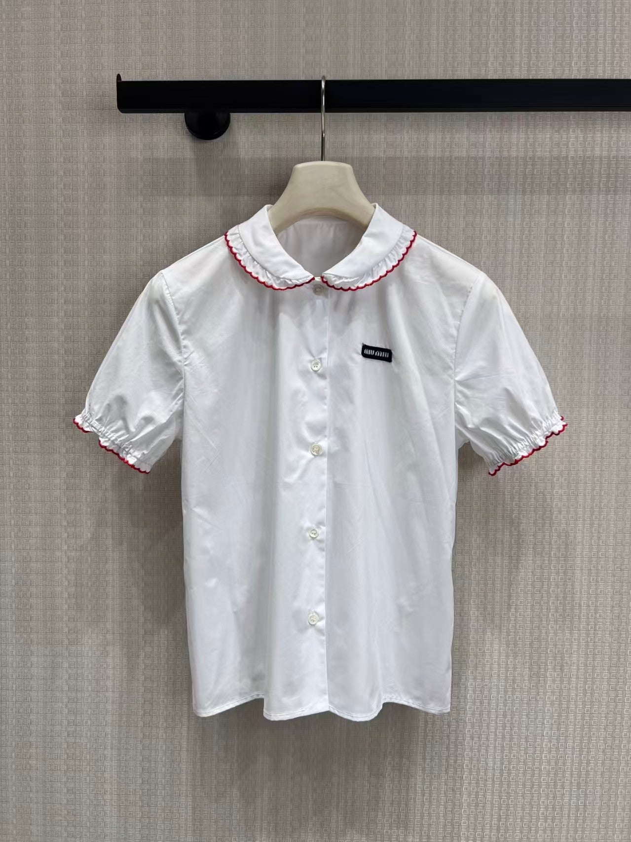 26 New White Shirt with Peter Pan Collar