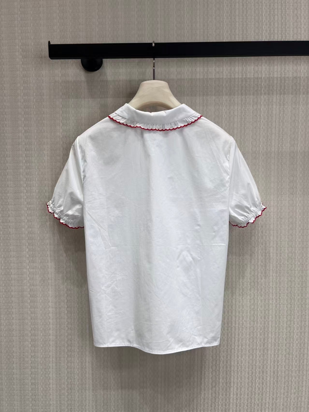 26 New White Shirt with Peter Pan Collar