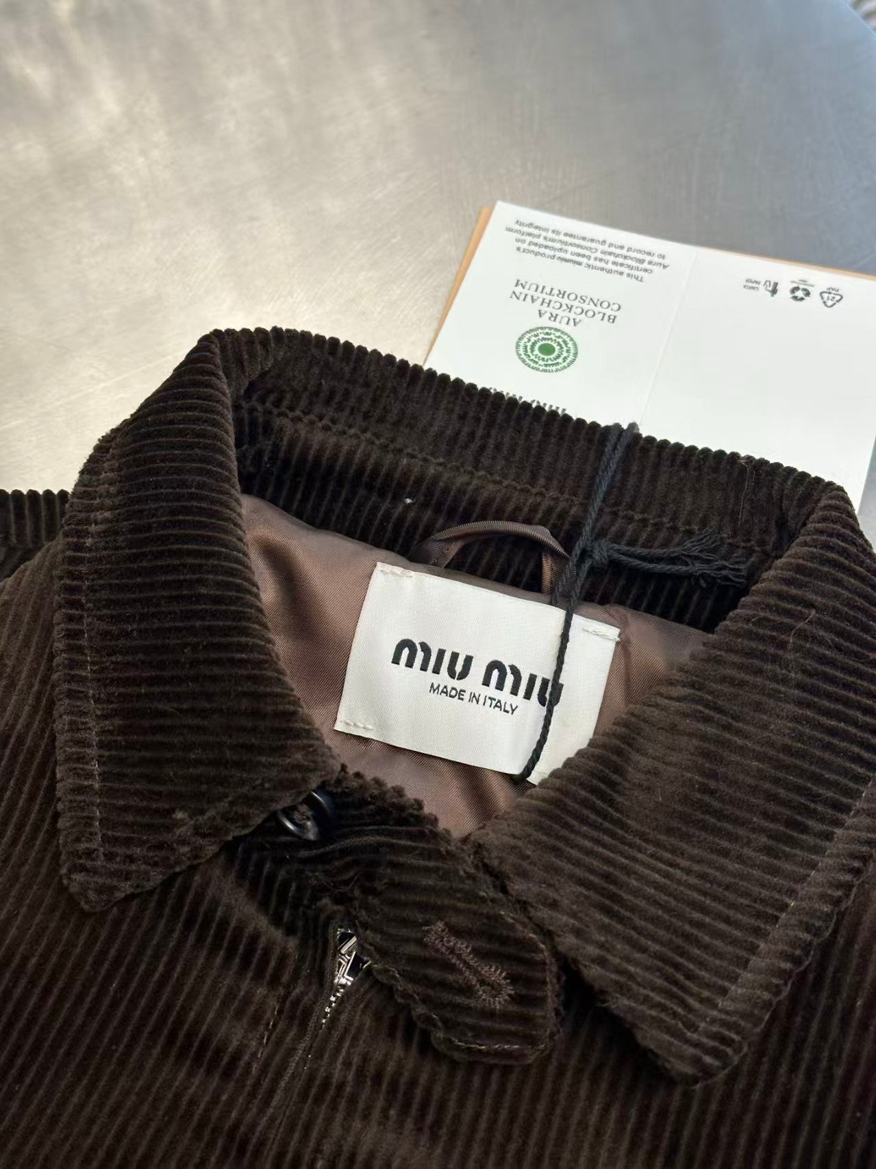26 New Letter-Embroidered Corduroy Jacket