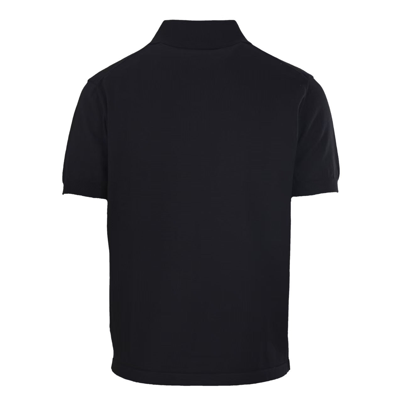 26 Leather Knit Button Polo Short-Sleeve Shirt