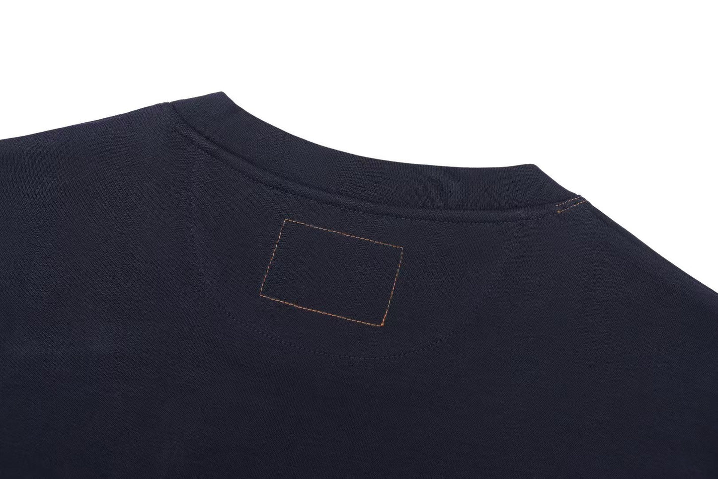 26 Leather Patch Logo Cotton T-Shirt