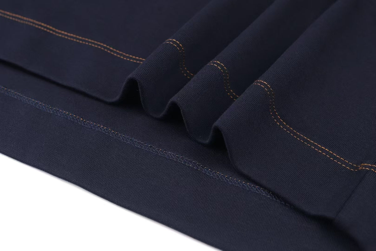26 Leather Patch Logo Cotton T-Shirt