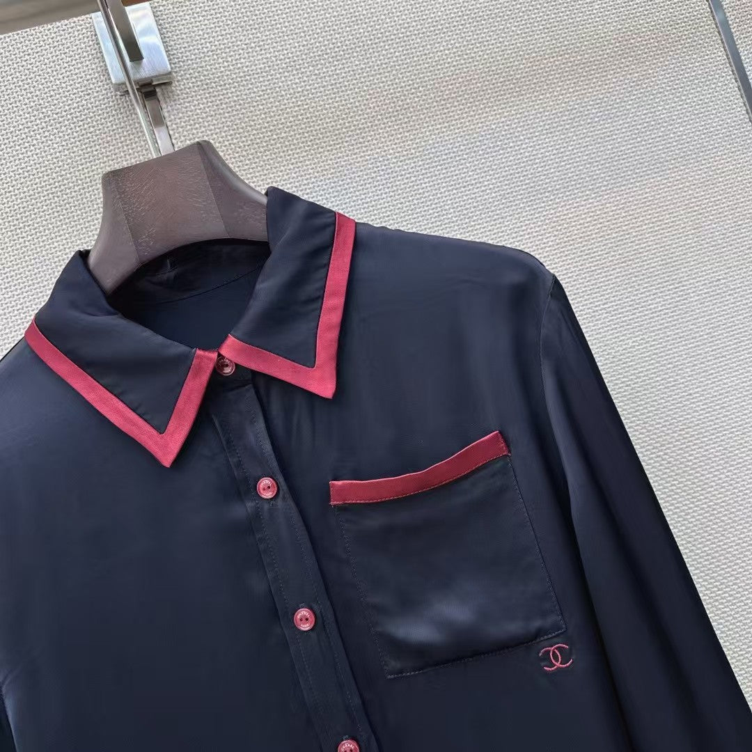 26FW NEW Color Block Collared Shirt