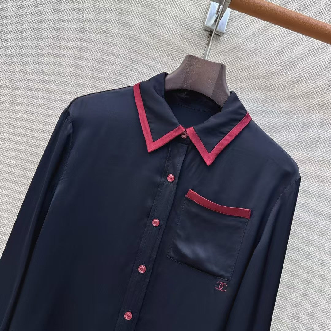26FW NEW Color Block Collared Shirt