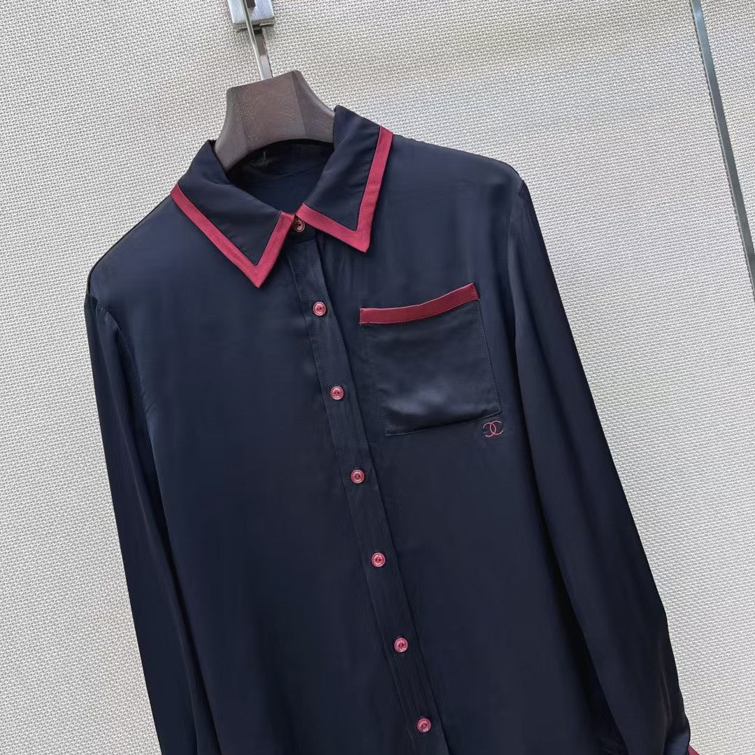26FW NEW Color Block Collared Shirt