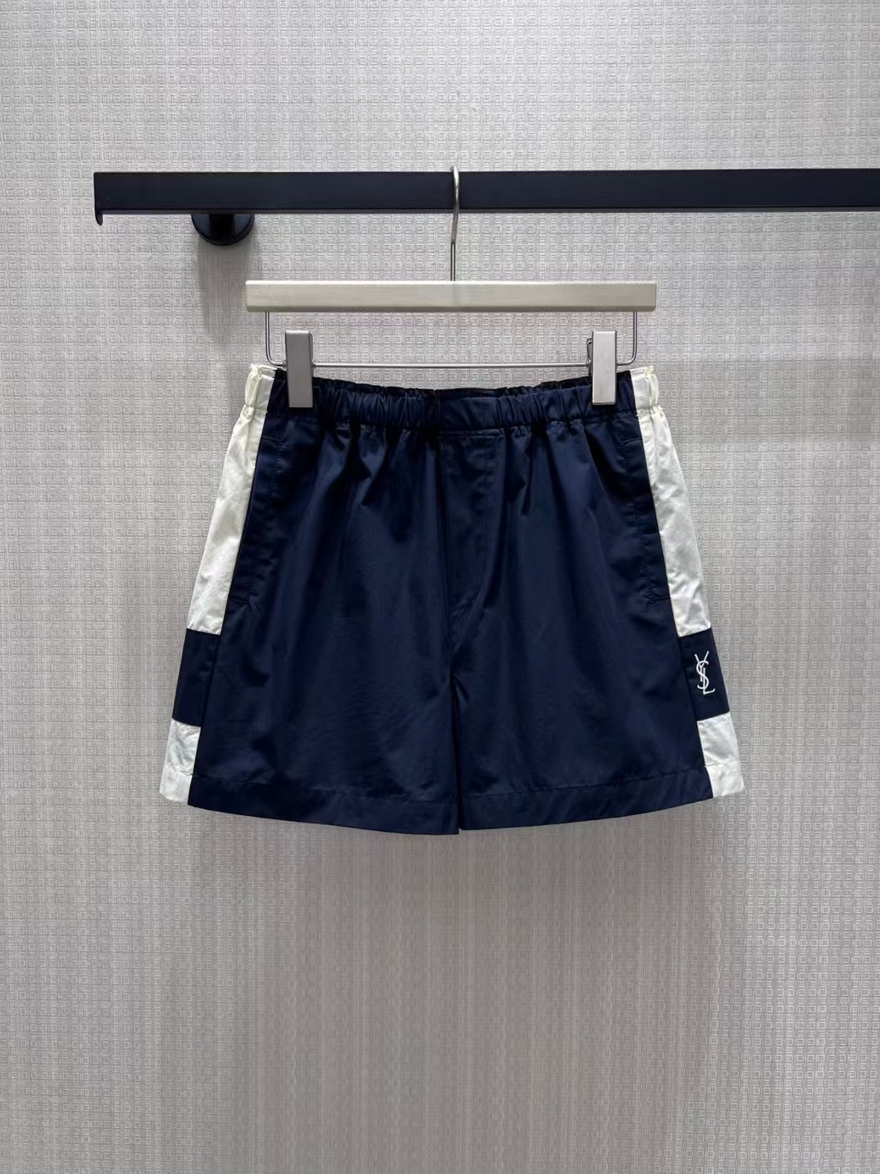 26fw New Navy Blue Color Block Jacket